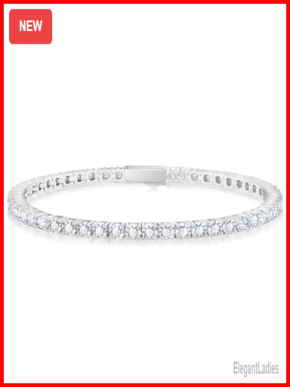 14K Gold Plated Tennis Bracelet Hypoallergenic CZ 5A 7 Inch